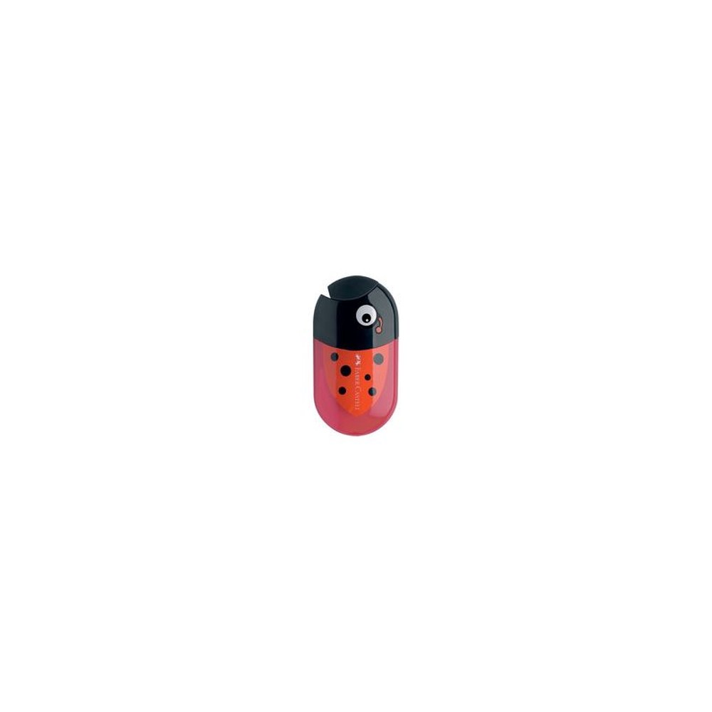 FABER-CASTELL Taille-crayon double "coccinelle", rouge/noir
