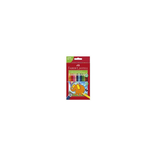 FABER-CASTELL Crayons de couleur triangulaire Jumbo, étui 12