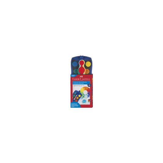 FABER-CASTELL Palette de peinture CONNECTOR 12 couleurs bleu