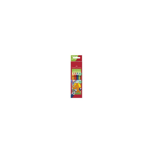 FABER-CASTELL Crayons de couleur triangulaire Jumbo, étui 6