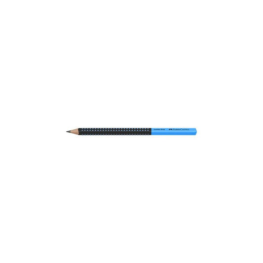 FABER-CASTELL Crayon graphite Jumbo GRIP TWO TONE, bleu