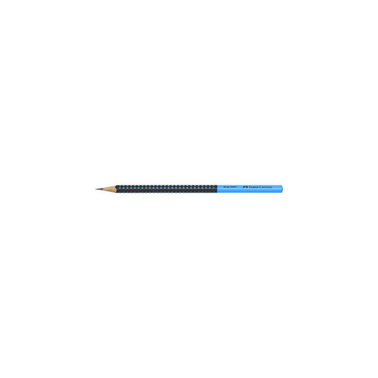 FABER-CASTELL Crayon graphite GRIP 2001 TWO TONE, bleu
