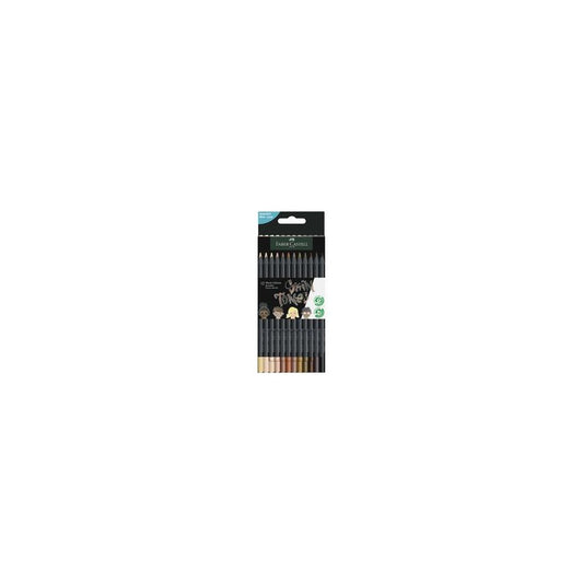 FABER-CASTELL Crayon de couleur triangulaire Black Edition