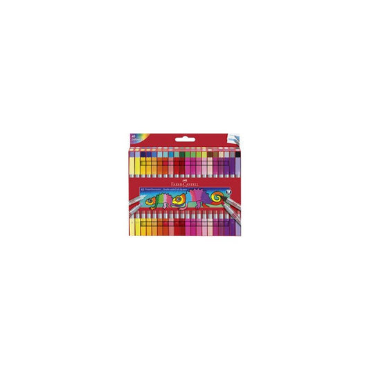 FABER-CASTELL Feutre double pointe, étui de 40
