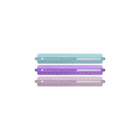 FABER-CASTELL Règle SPARKLE, 150 mm, assorti x6