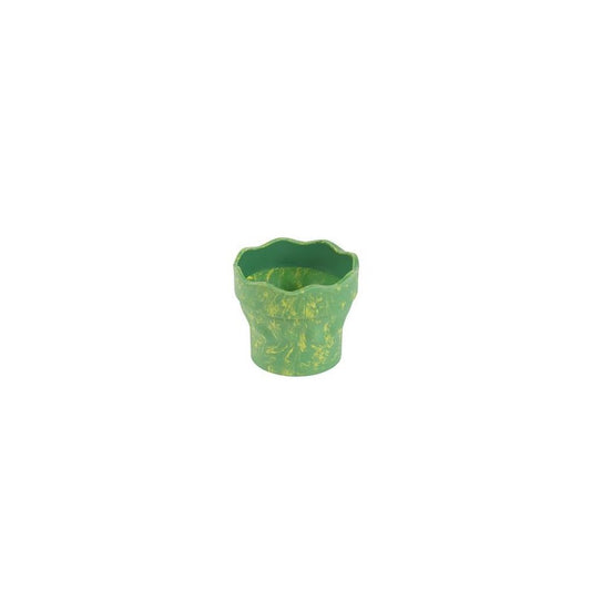 FABER-CASTELL Gobelet CLIC & GO, vert marbré