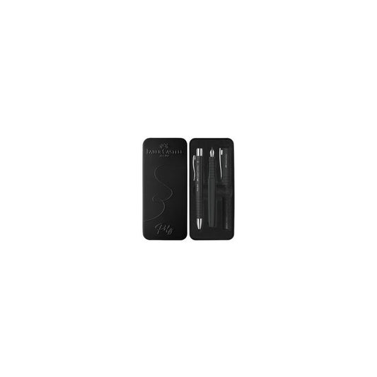 FABER-CASTELL Set de stylos POLY BALL/PEN, noir