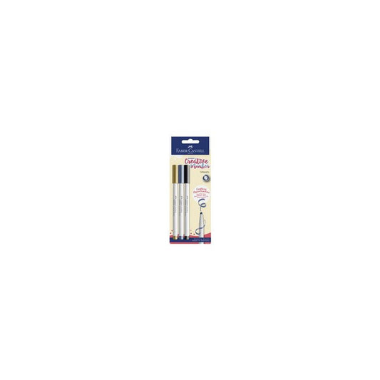 FABER-CASTELL Creative Marker GOLDFABER, blister de 3