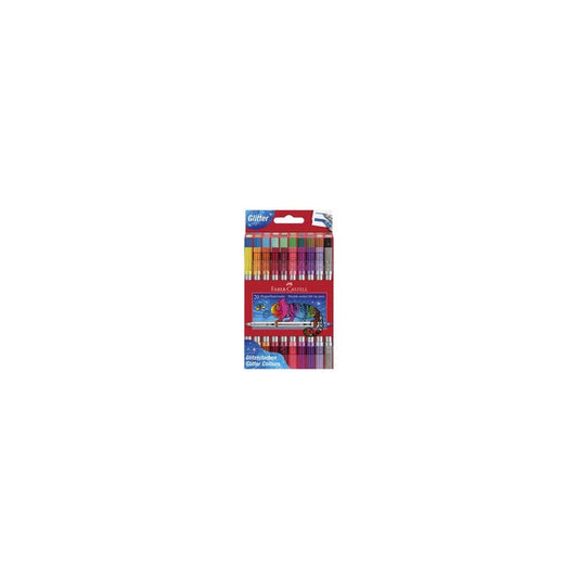 FABER-CASTELL Feutre double pointe Glitzer, boîte de 20