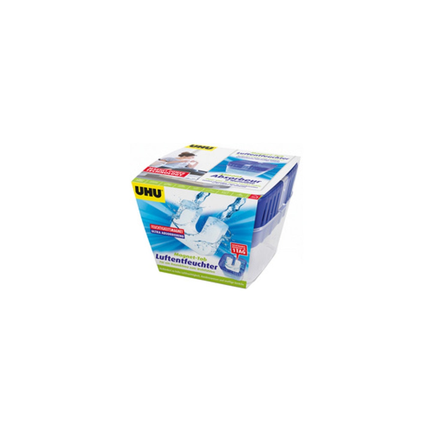 UHU Absorbeur d'humidité à aimant à humidité, 2 x 450 g