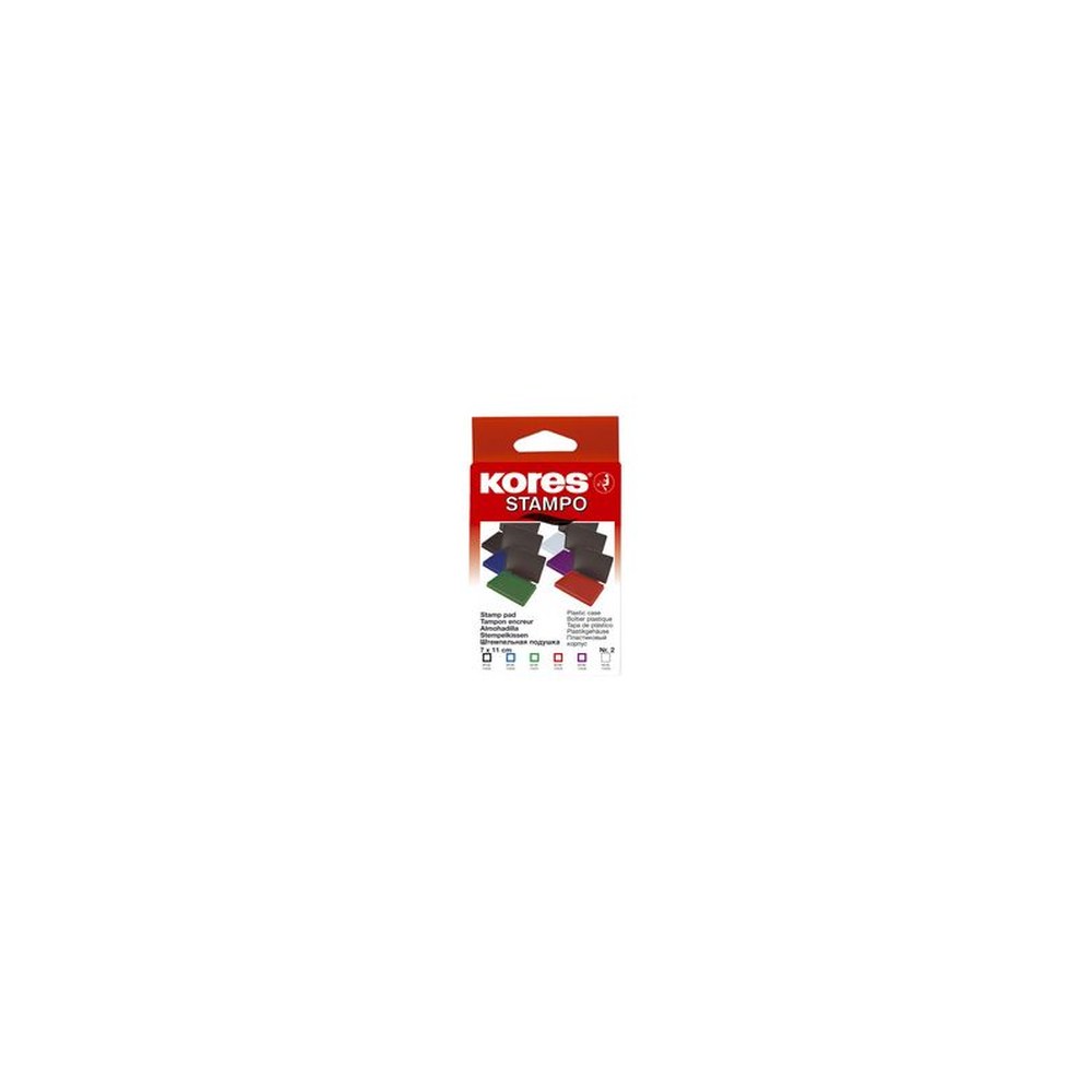 Kores tampon encreur "STAMPO", (L)110 x (P)70 mm, vert