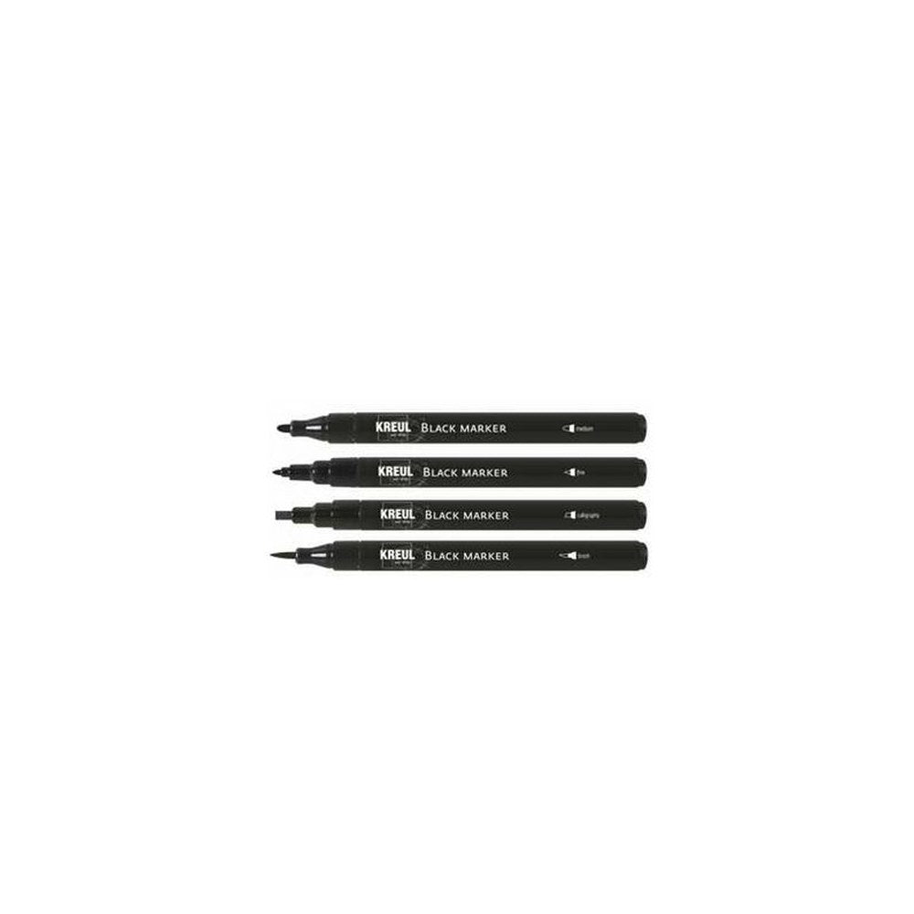 KREUL Black Marker, fine, noir