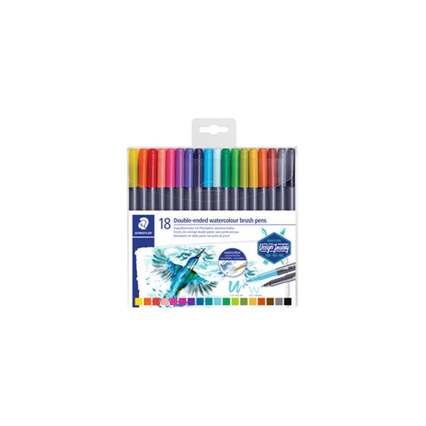 STAEDTLER Feutre double pointe Design Journey, étui de 18