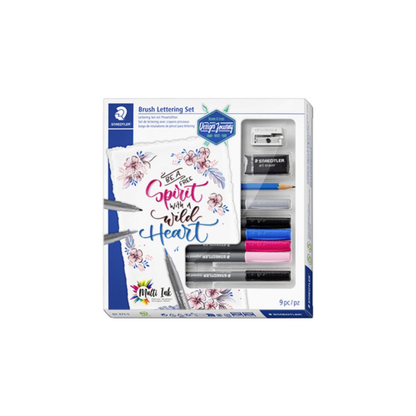 STAEDTLER Kit d'écriture Brush Lettering, 9 pièces