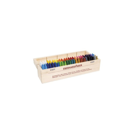 EBERHARD FABER Craie de cire COLORI, boîte en bois de 100