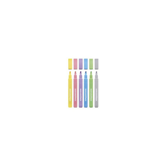 EBERHARD FABER Surligneur Slim, étui de 6, couleurs pastel