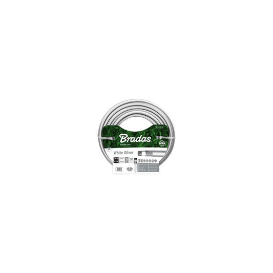 Bradas Tuyau d'arrosage NTS WHITE SILVER, 1/2", 20 m