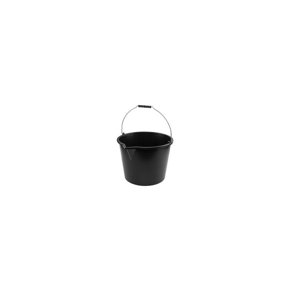 Bradas Seau avec bec verseur, 20 litres, PP, noir