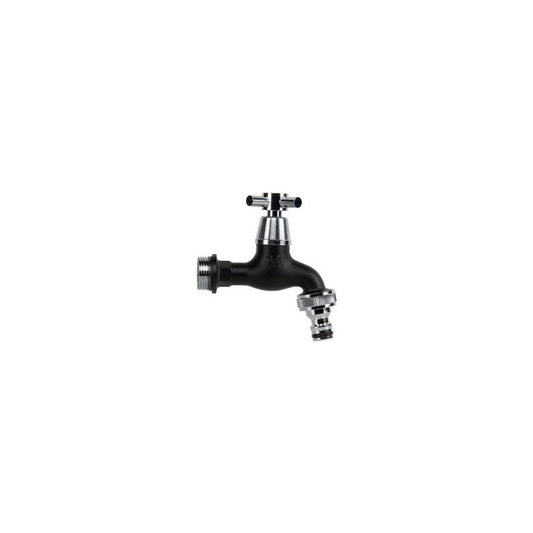 Bradas Robinet 3/4", boisseau sphérique, noir mat