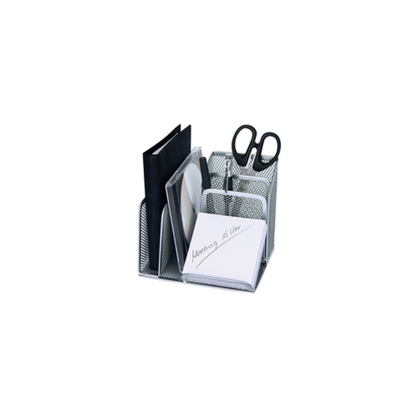 WEDO Multipot Office, 4 compartiments, argent,fil métallique