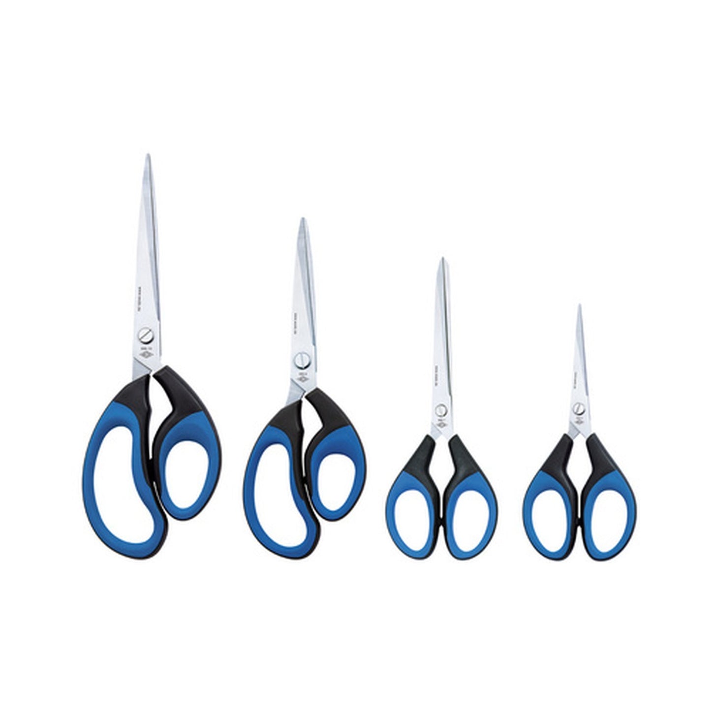 WEDO Ciseaux Soft-Cut, pointu, longueur: 210 mm, noir/bleu