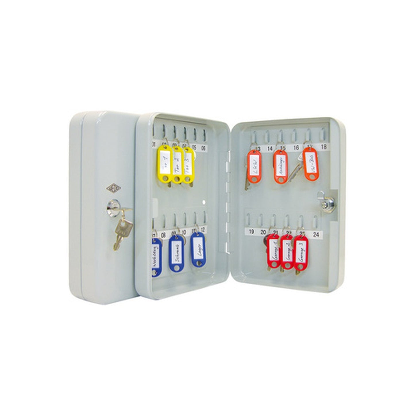 WEDO Armoire à clés pour 24 clés, gris clair