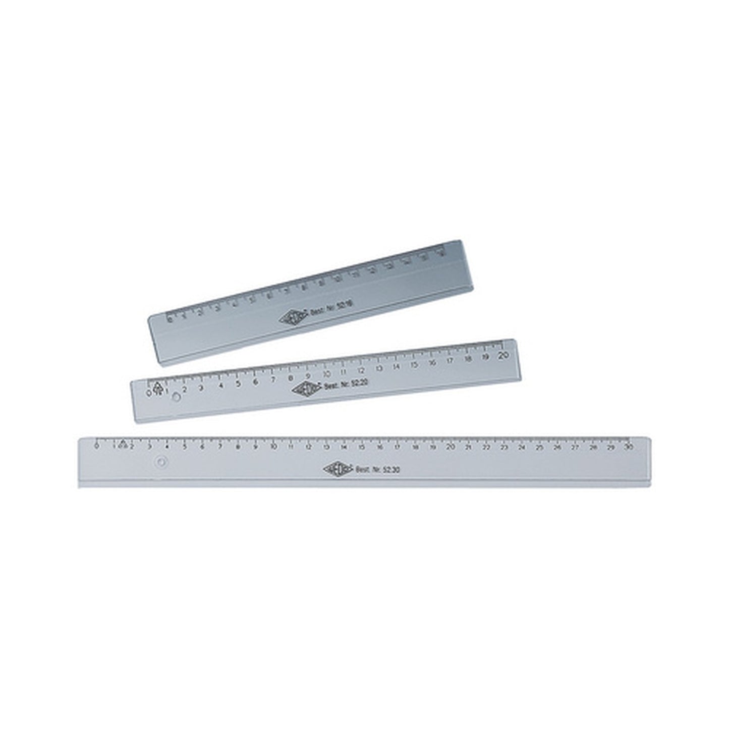 WEDO Règle plate, 160 mm, en plastique, transparente