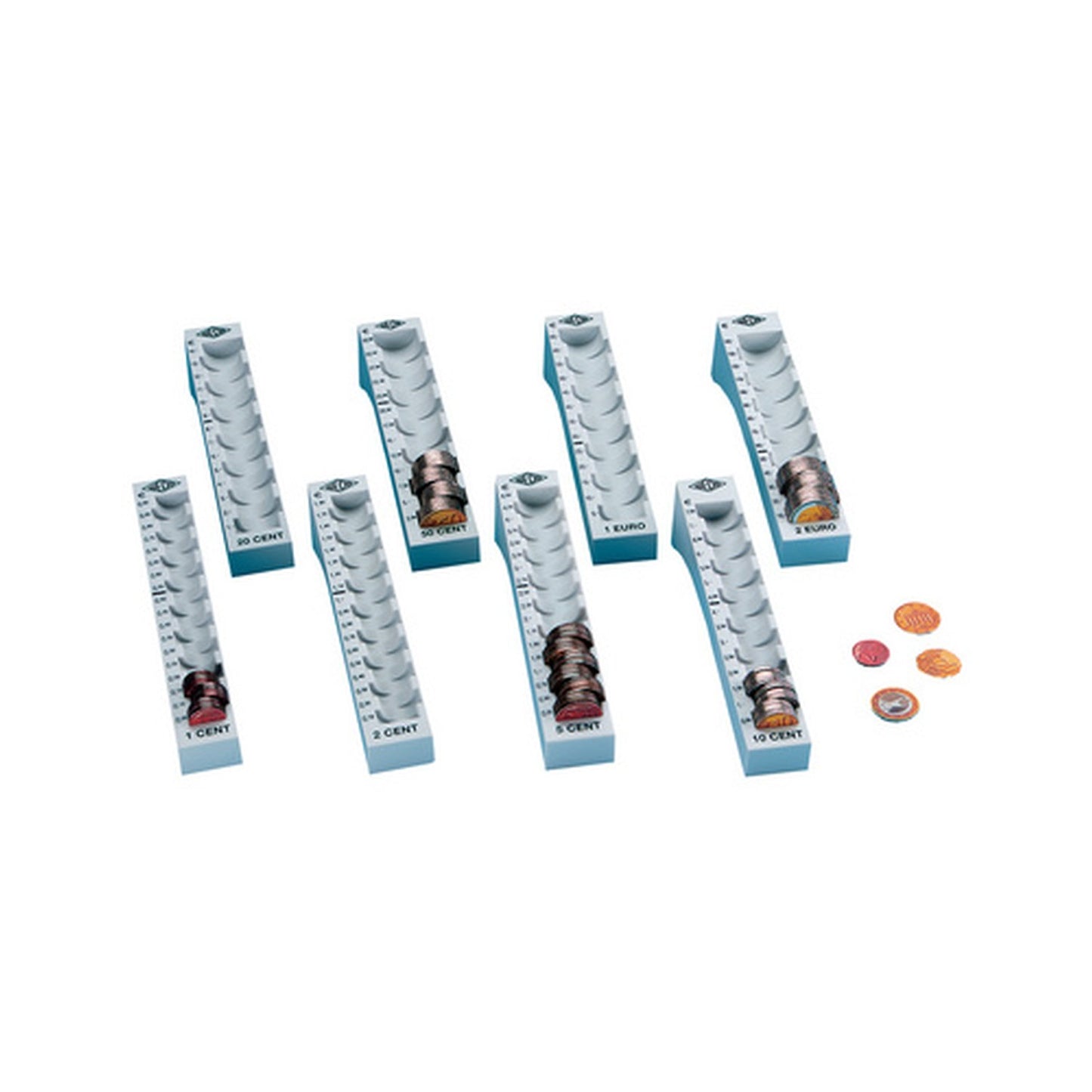 WEDO Barette à monnaie pour 2 Euro, gris clair