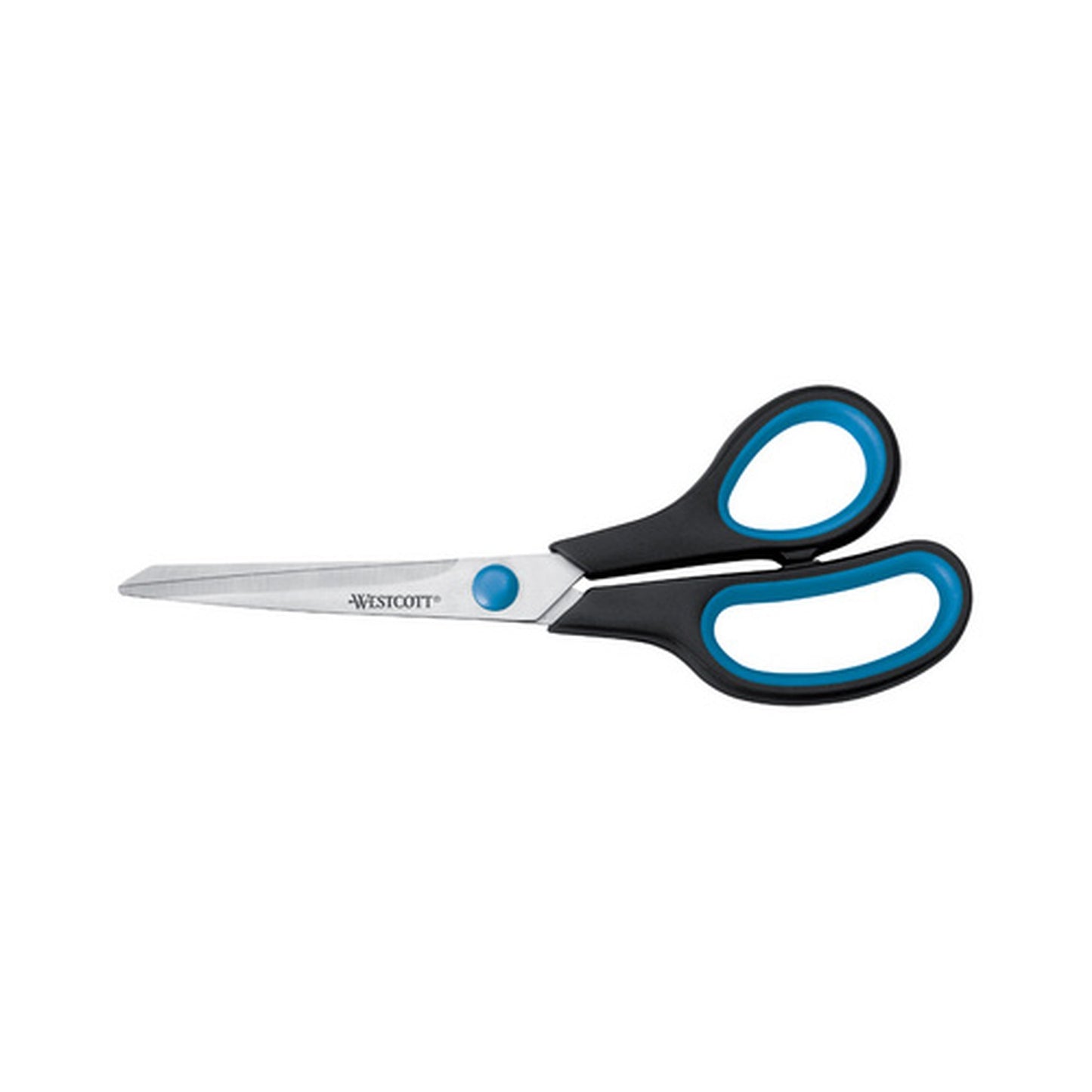WESTCOTT Ciseaux Easy Grip, longueur: 210 mm, bleu/noir