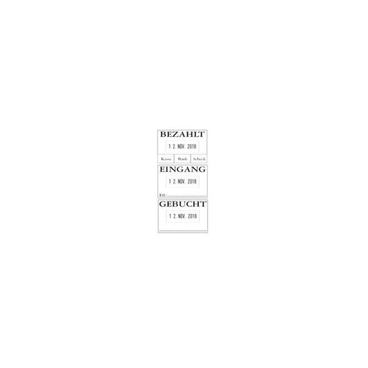 COLOP Datumstempel 04060 L2 "BEZAHLT", mit Textplatte
