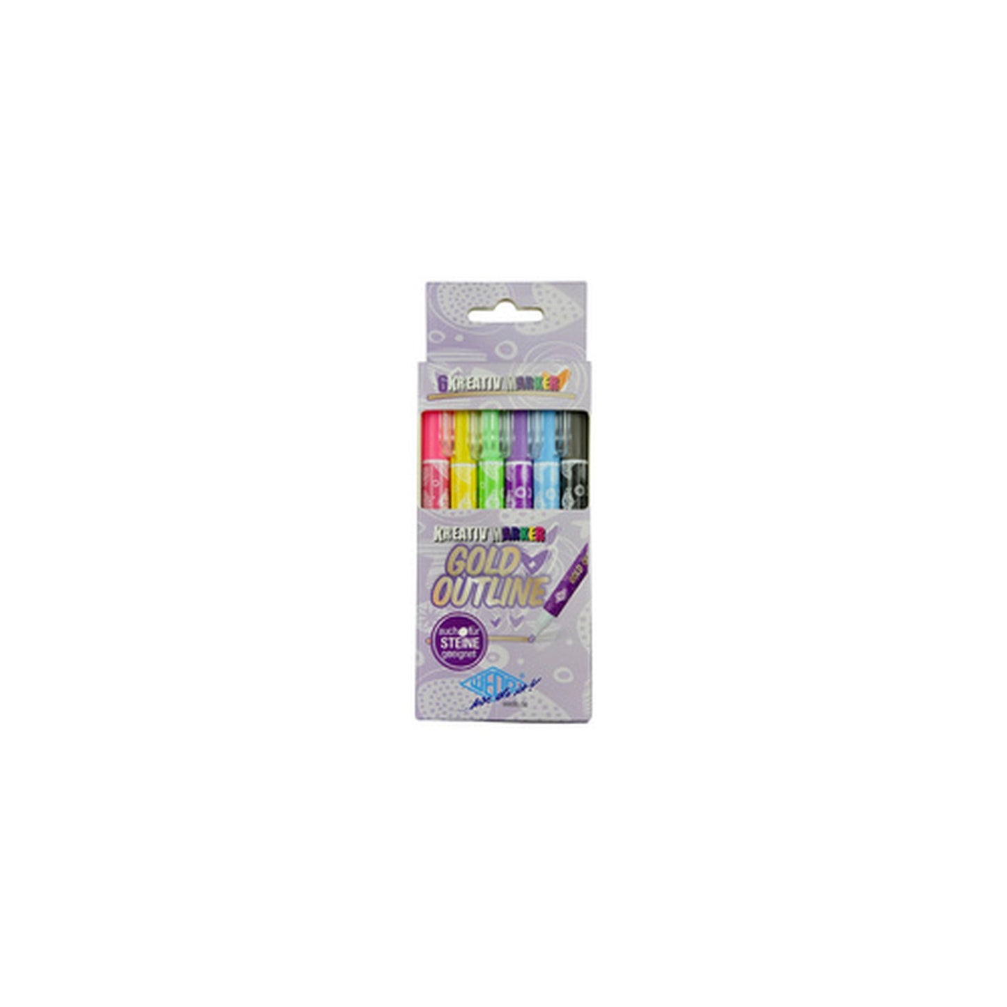 WEDO Marqueur créatif GOLD + OUTLINE, étui de 6
