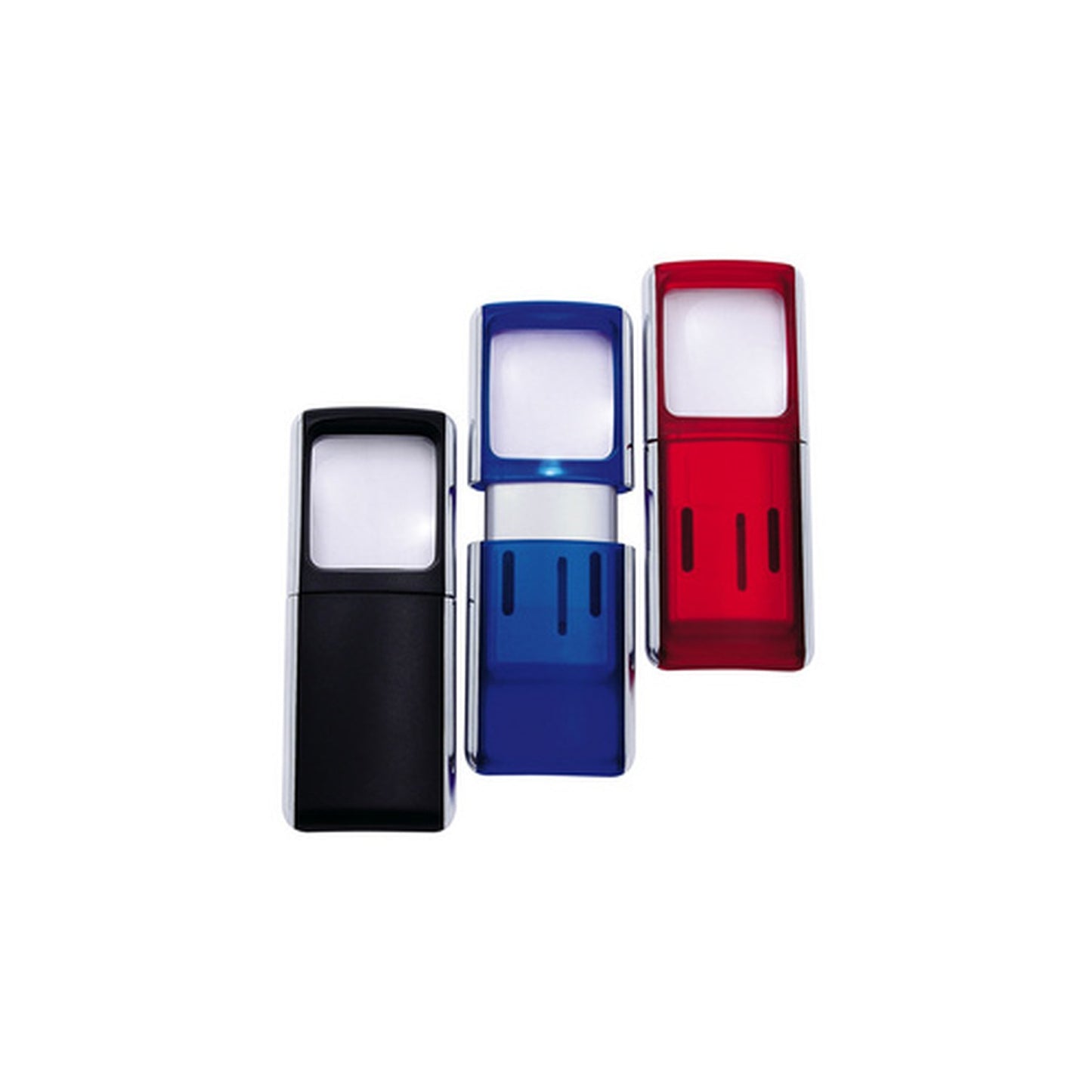 WEDO Loupe rectangulaire avec éclairage à LED, bleu