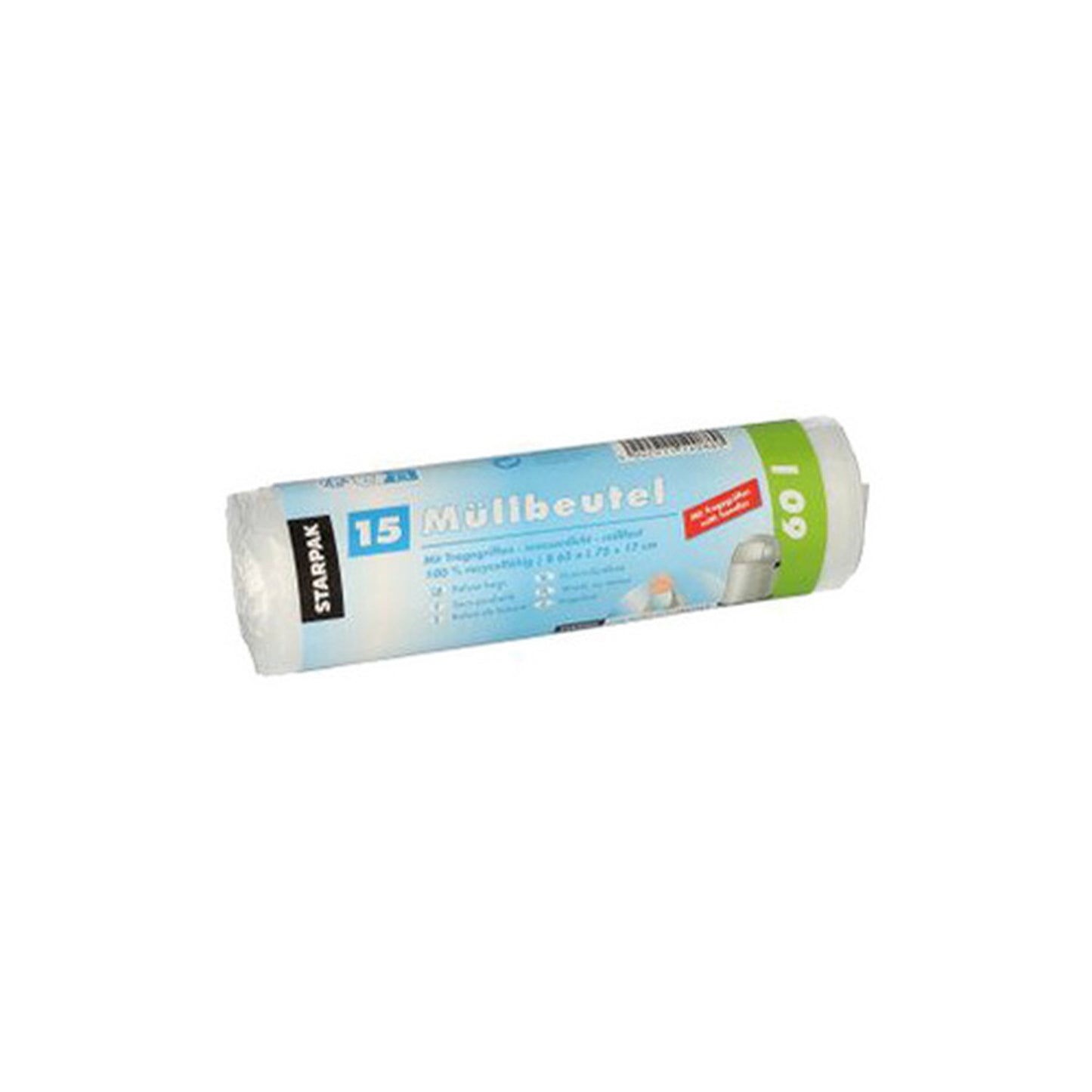 STARPAK Sac poubelle HDPE, 35 litres, transparent