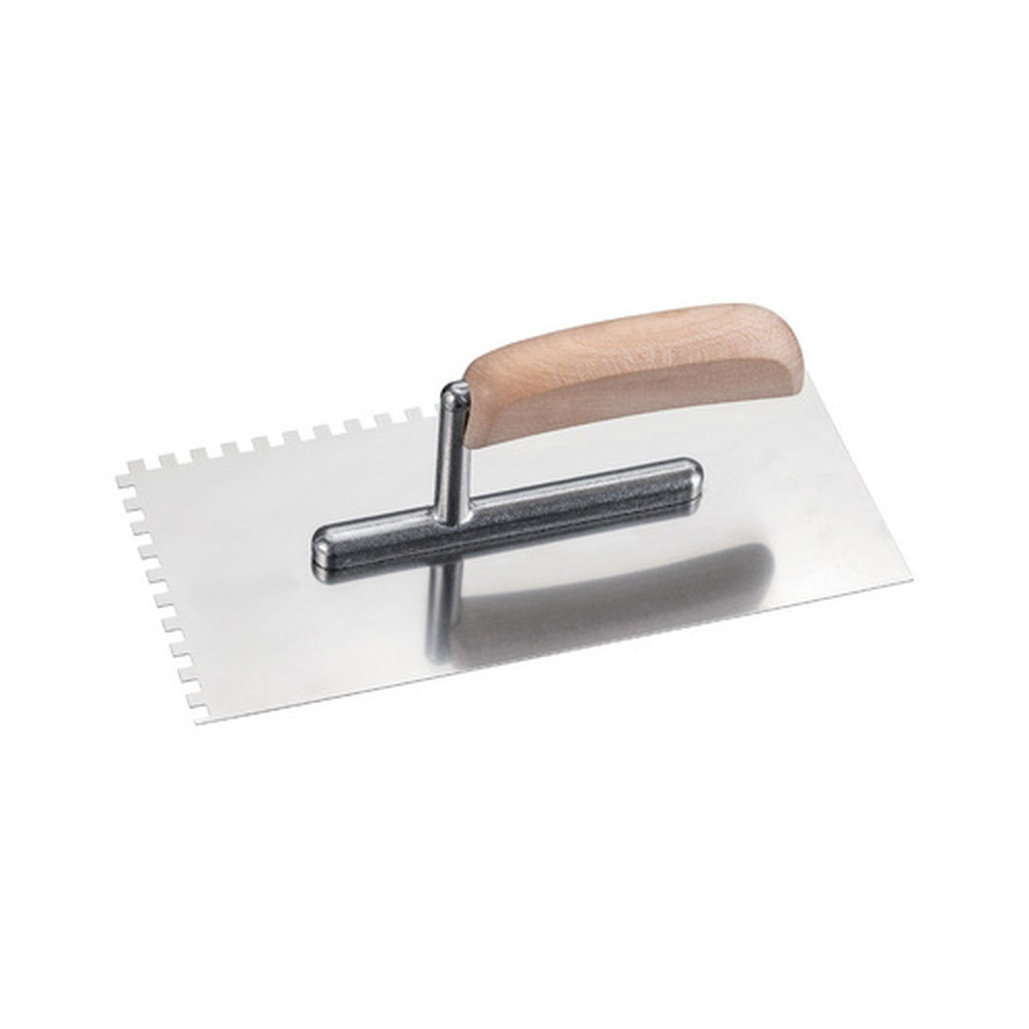 WESTEX Platoir dentelé inox, 270 x 130 mm, denture 8x8 mm