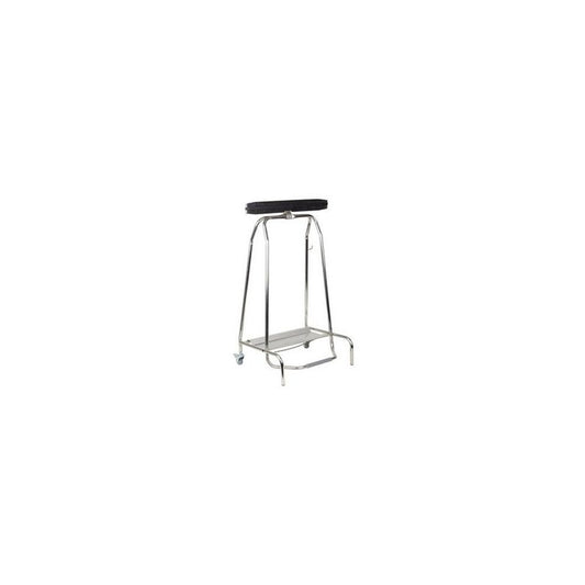 APS Support de sac poubelle QUICKSTEP, 120 litres, argent