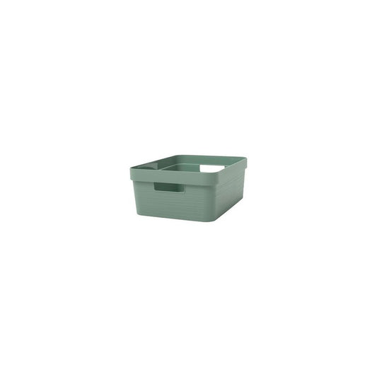 EDA Boîte de rangement STONE, 18 litres, PP, vert laurier