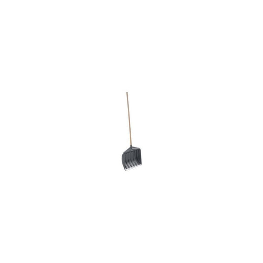 EDA Pelle à neige avec manche en bois, largeur: 460 mm, gris