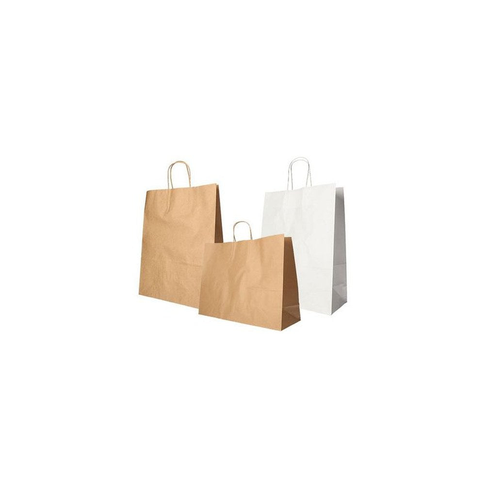 PAPSTAR Sac en papier, 410 x 350 x 140 mm, blanc