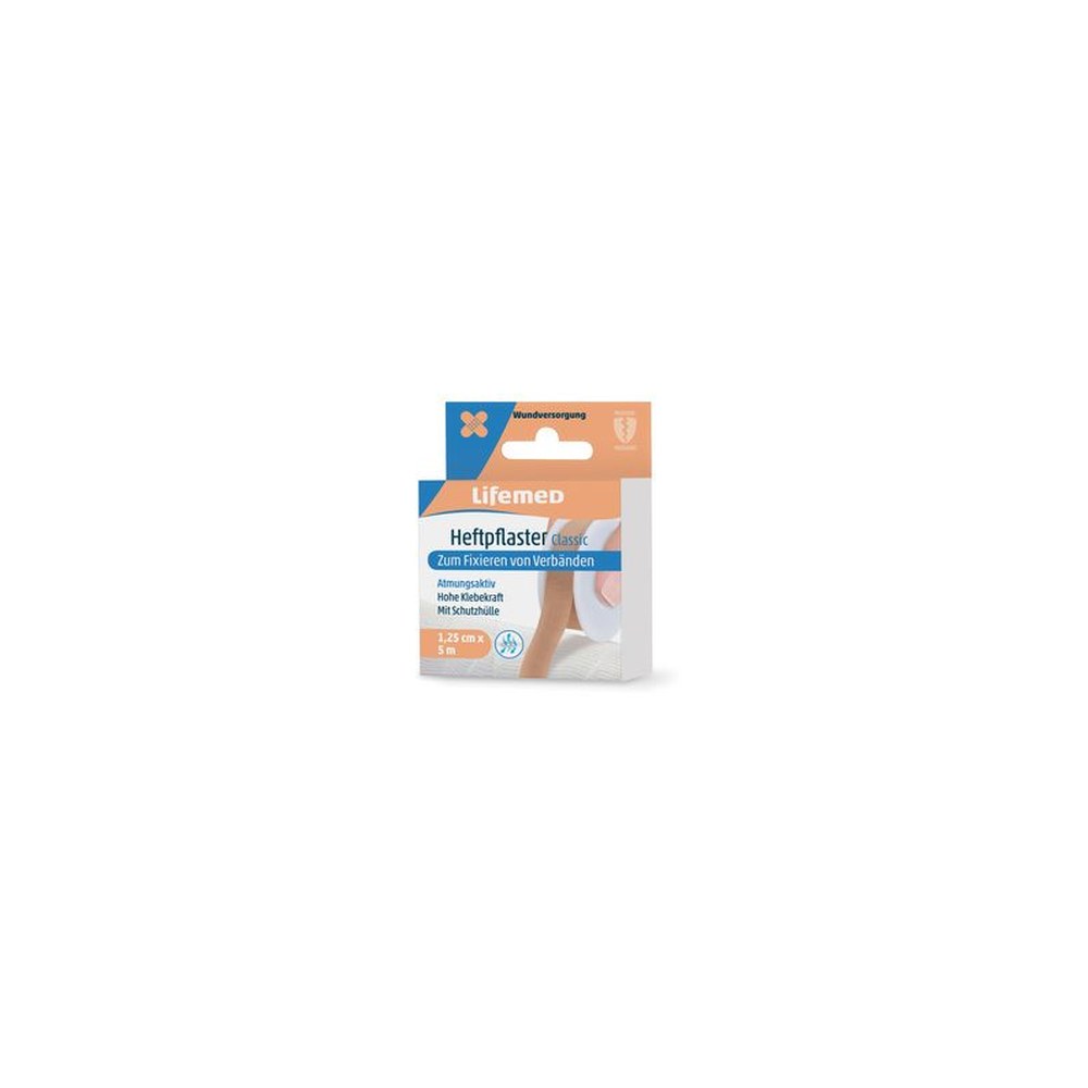 Lifemed Sparadrap "Classic", couleur chair, 12,5 mm x 5 m