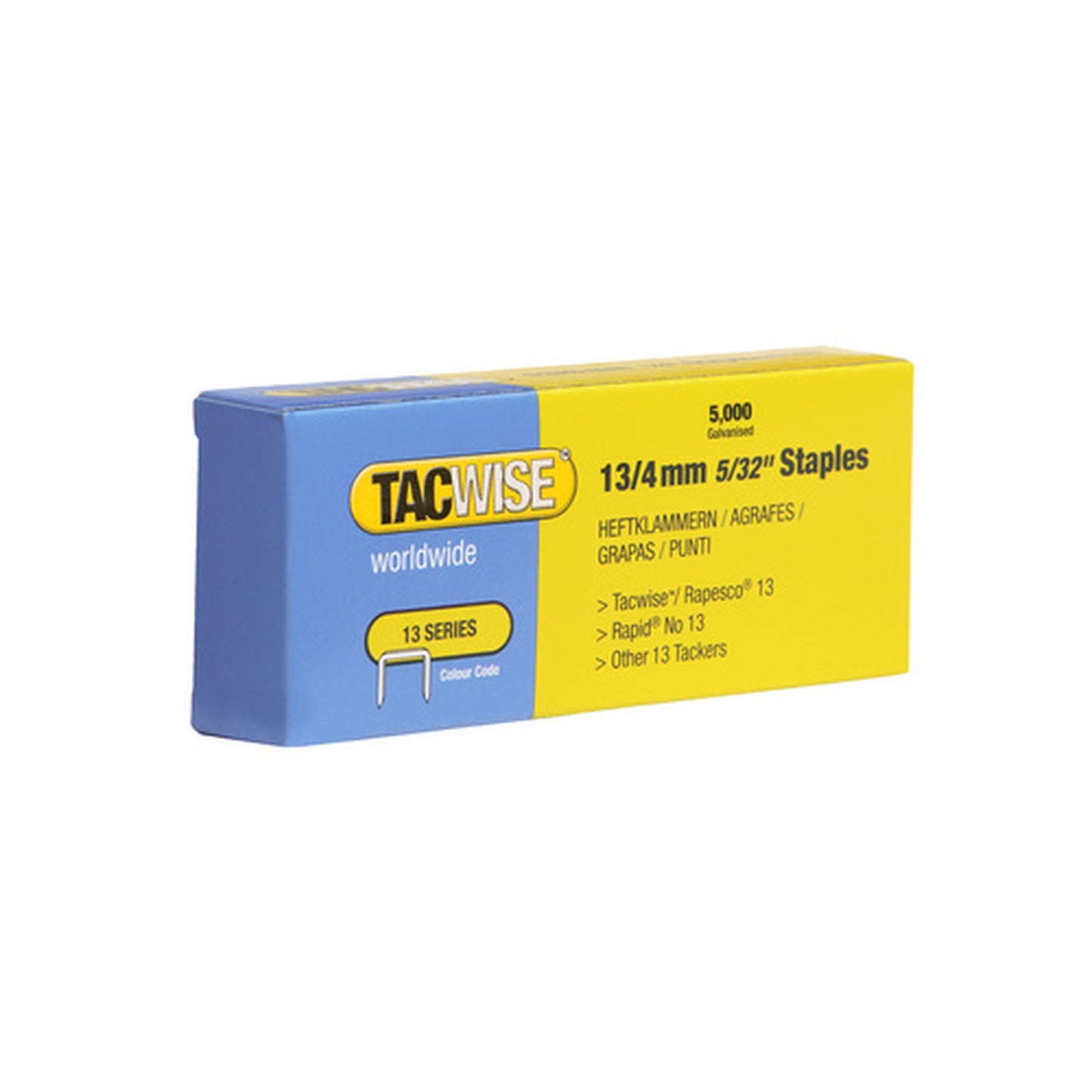 TACWISE Agrafes 13/8 mm, fin, galvanisé