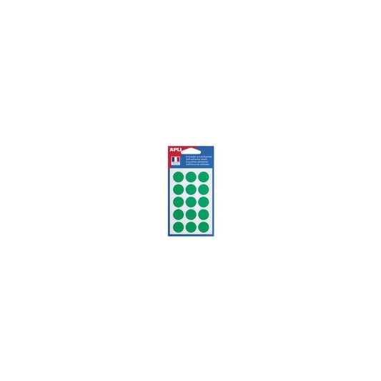 APLI Pastille de signalisation, diamètre: 19 mm, vert