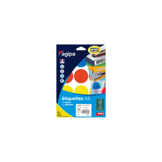 agipa Pastille de couleur, diamètre: 45 mm, rond, assorti