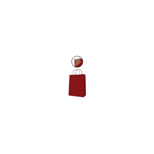 APLI Sac en papier, kraft, grand, rouge