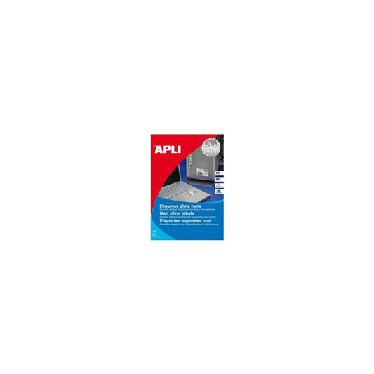 APLI Etiquette polyester, résistant, 45,7 mm x 21,2 mm