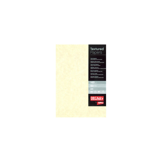 agipa Papier structuré, A4, 165 g/m2, parchemin champagne