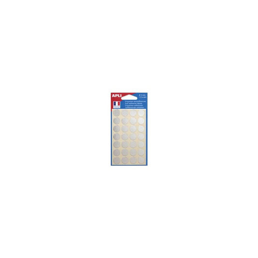 APLI Pastille de signalisation, diamètre: 15 mm, argent