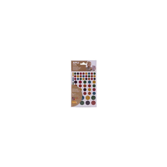 APLI kids Gommettes "Rond", kraft nature, en sachet