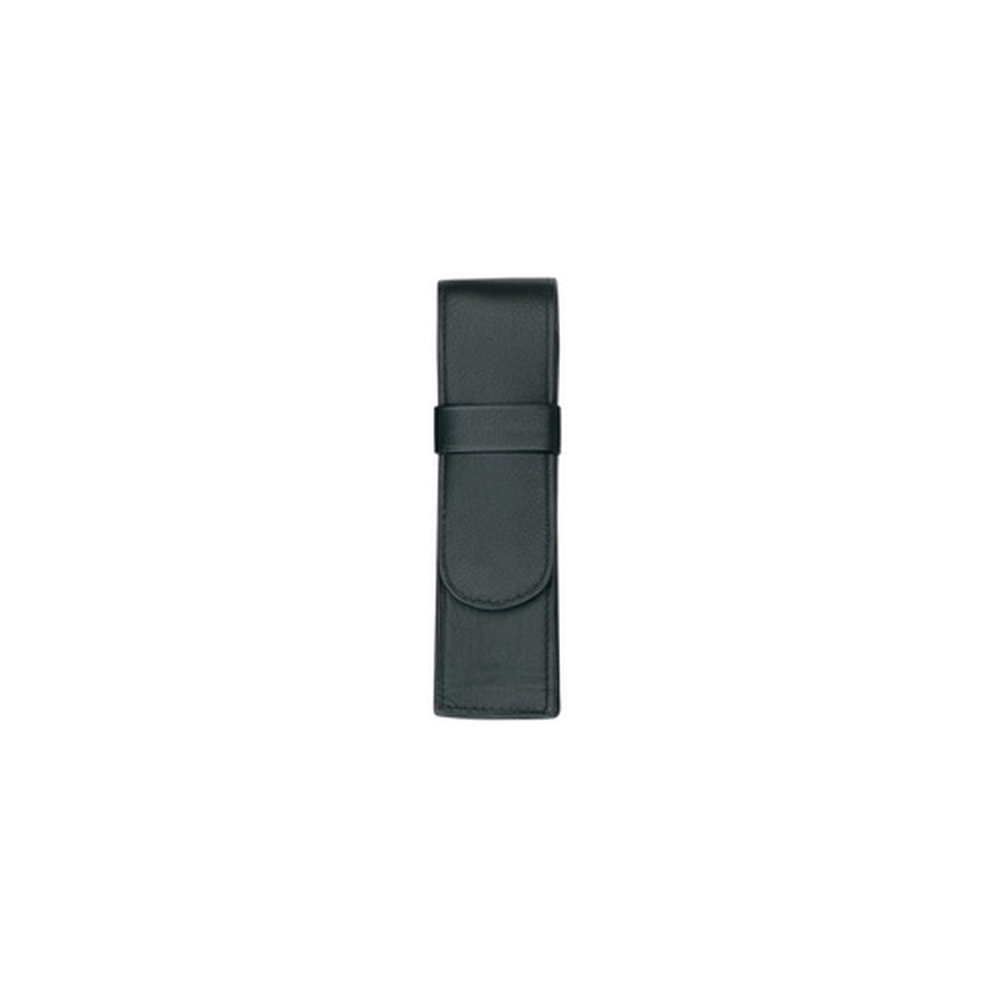 Alassio Etui pour stylo, pour 2 stylos, noir, cuir véritable