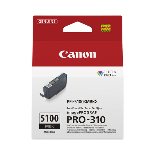 Cartouche d'origine Canon 6951C001 / PFI-5100 MBK - noire
