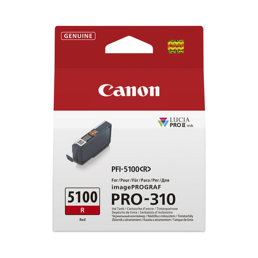 Cartouche d'origine Canon 6958C001 / PFI-5100 R - rouge